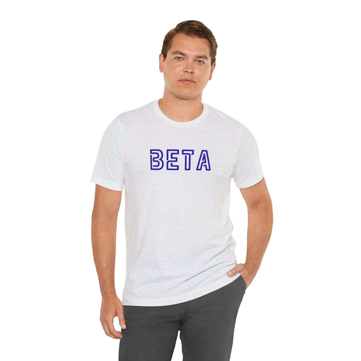Beta Graphic Unisex Tee — Retro Collegiate Lettering T-Shirt - S&B