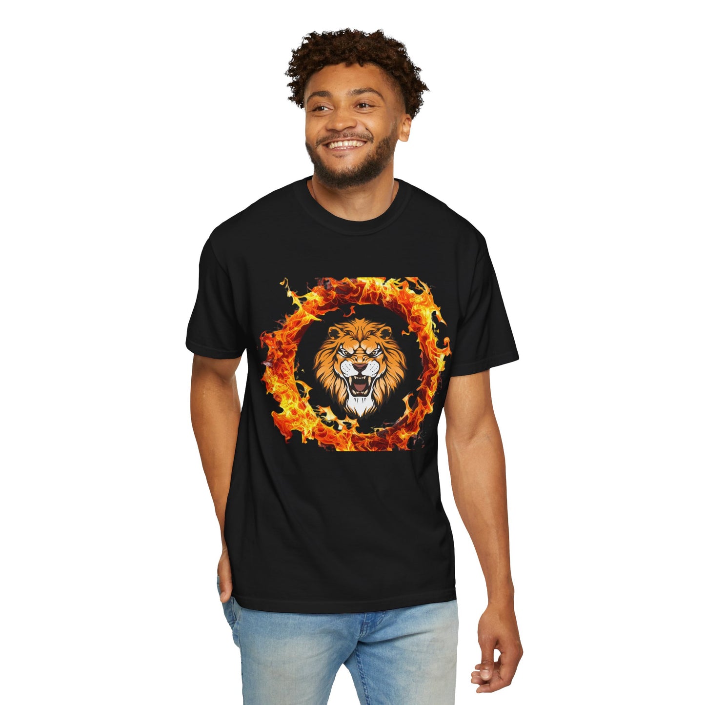 Lion Fire Graphic Unisex T-Shirt - S&B