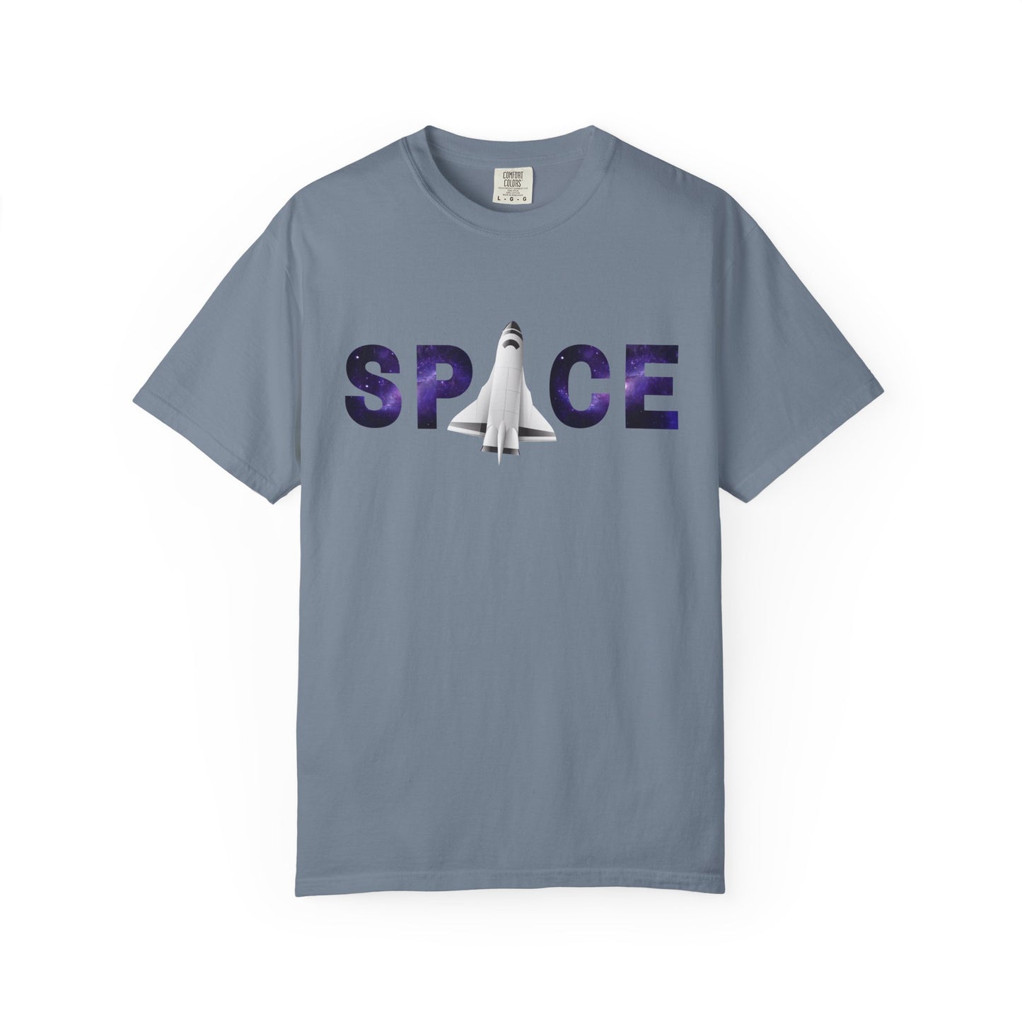 Space Rocket Unisex T-Shirt — Retro Galaxy 'SPACE' Graphic Tee - S&B