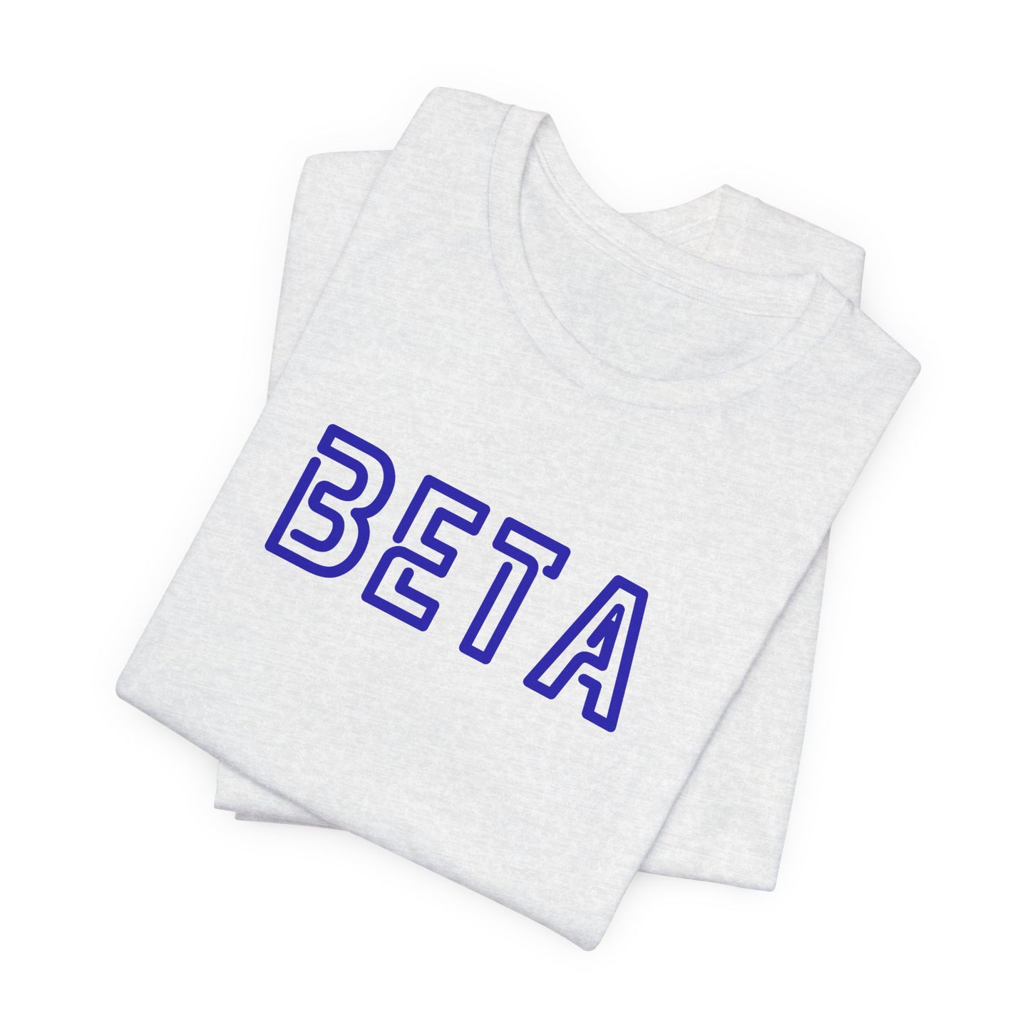 Beta Graphic Unisex Tee — Retro Collegiate Lettering T-Shirt