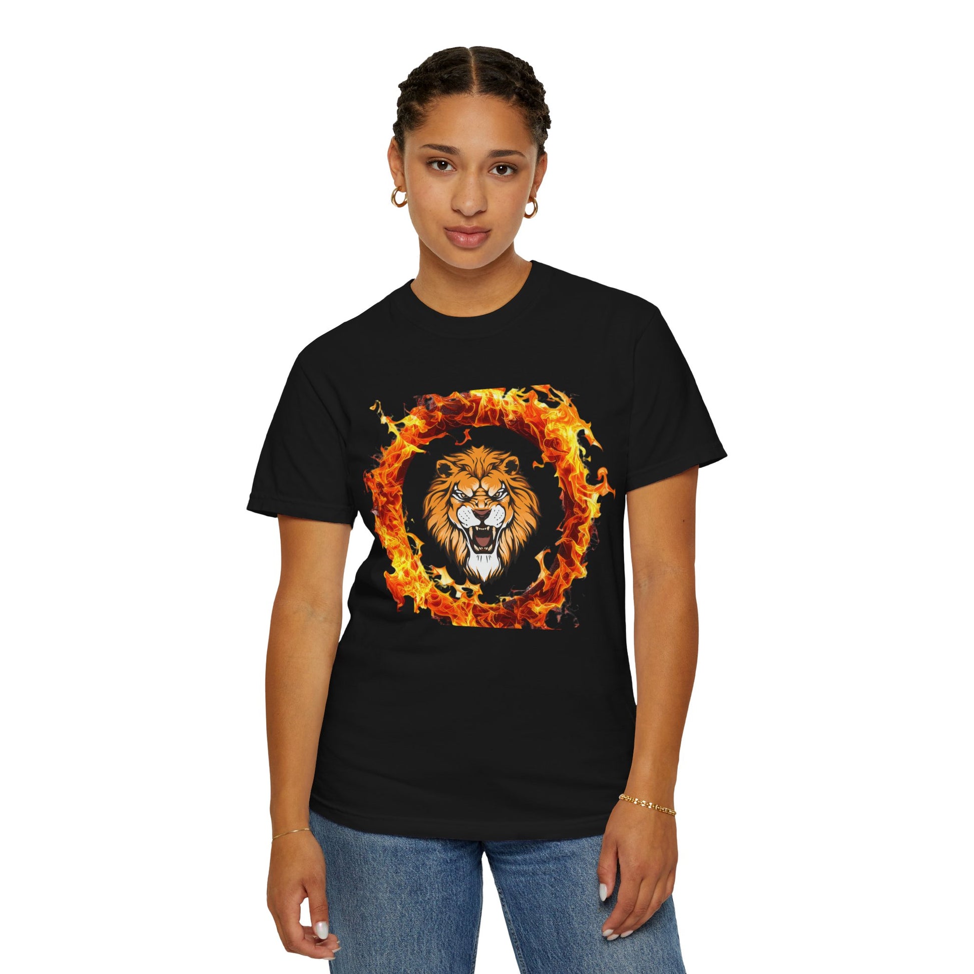 Lion Fire Graphic Unisex T-Shirt - S&B