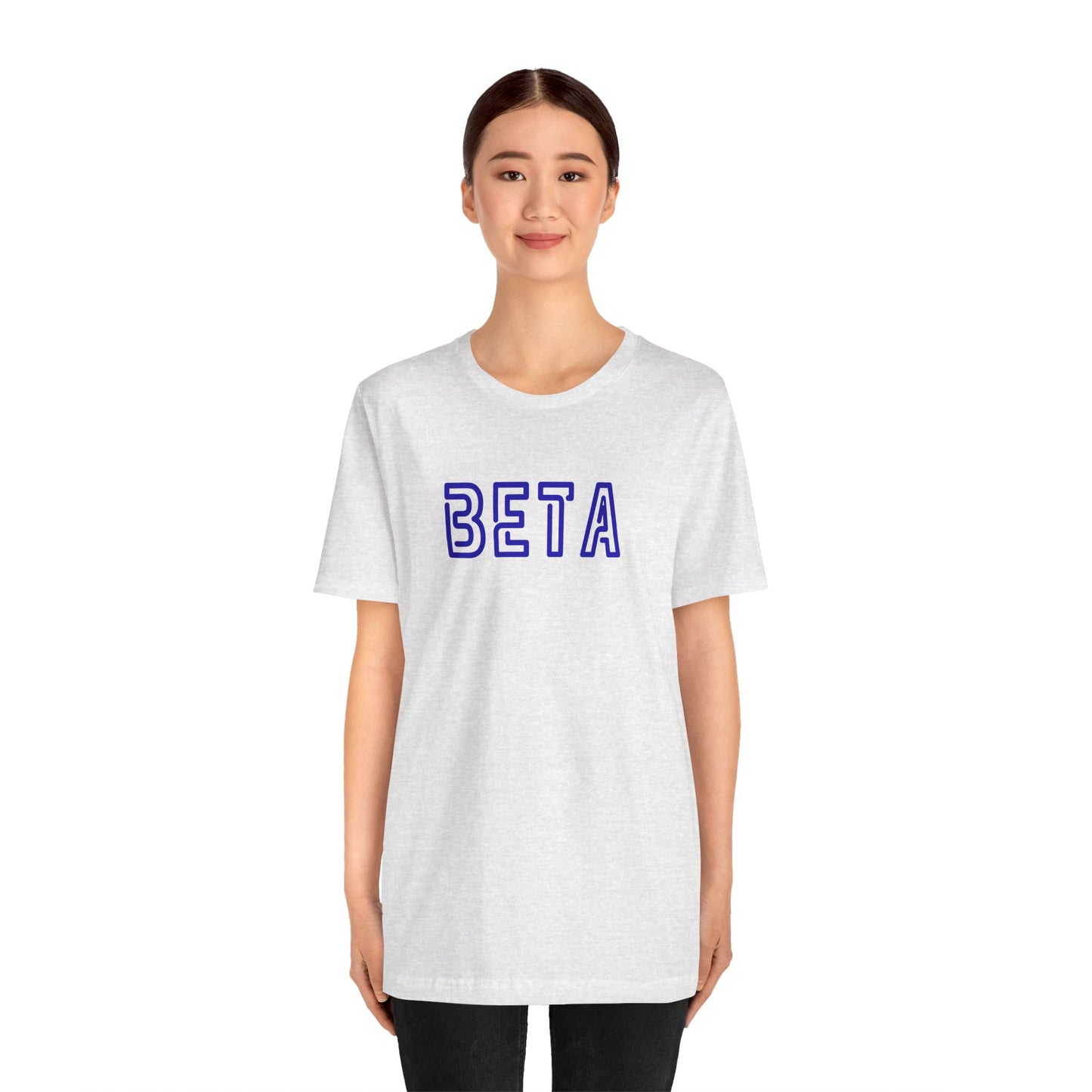 Beta Graphic Unisex Tee — Retro Collegiate Lettering T-Shirt - S&B