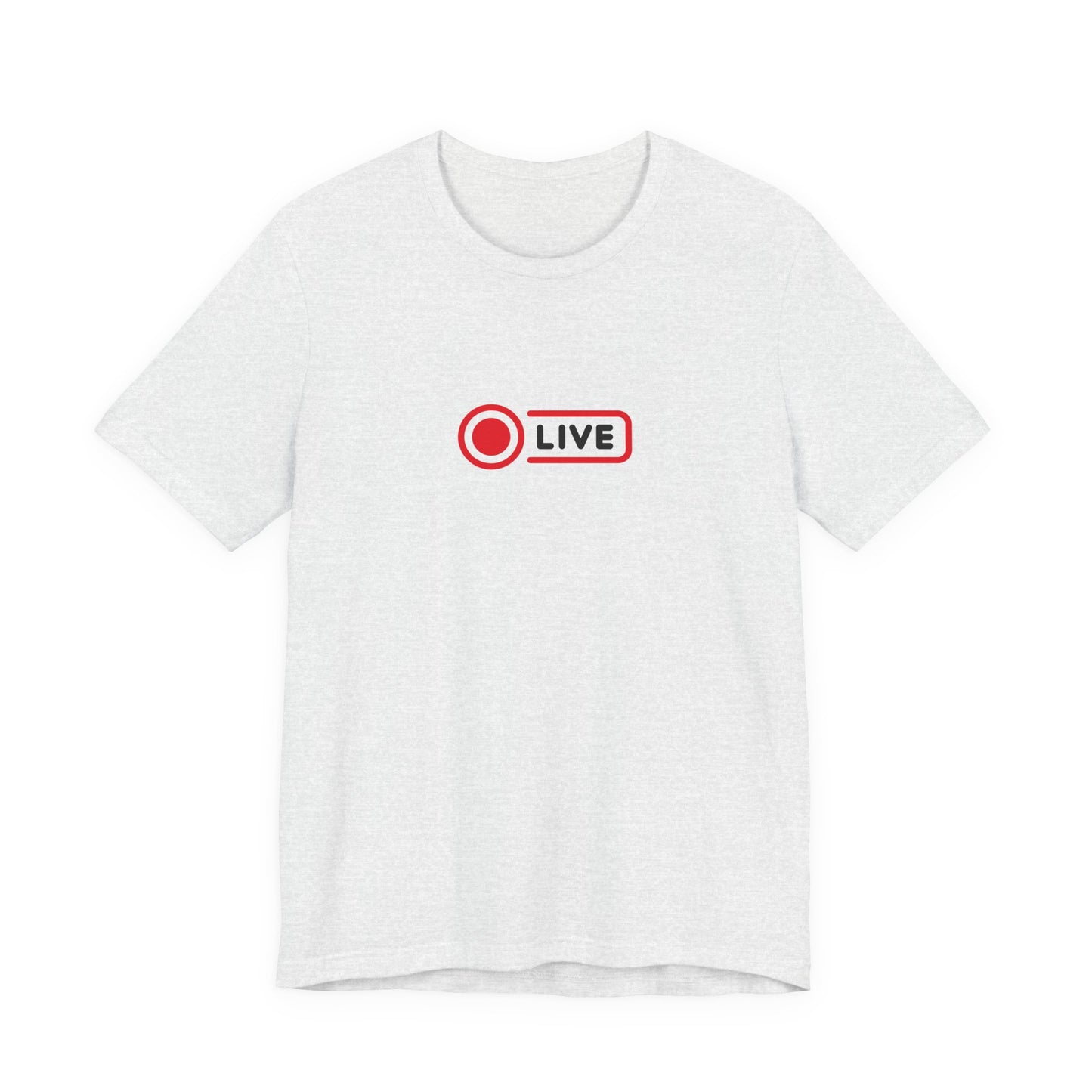 Live Streamer Unisex T‑Shirt — "LIVE" Record Button Tee