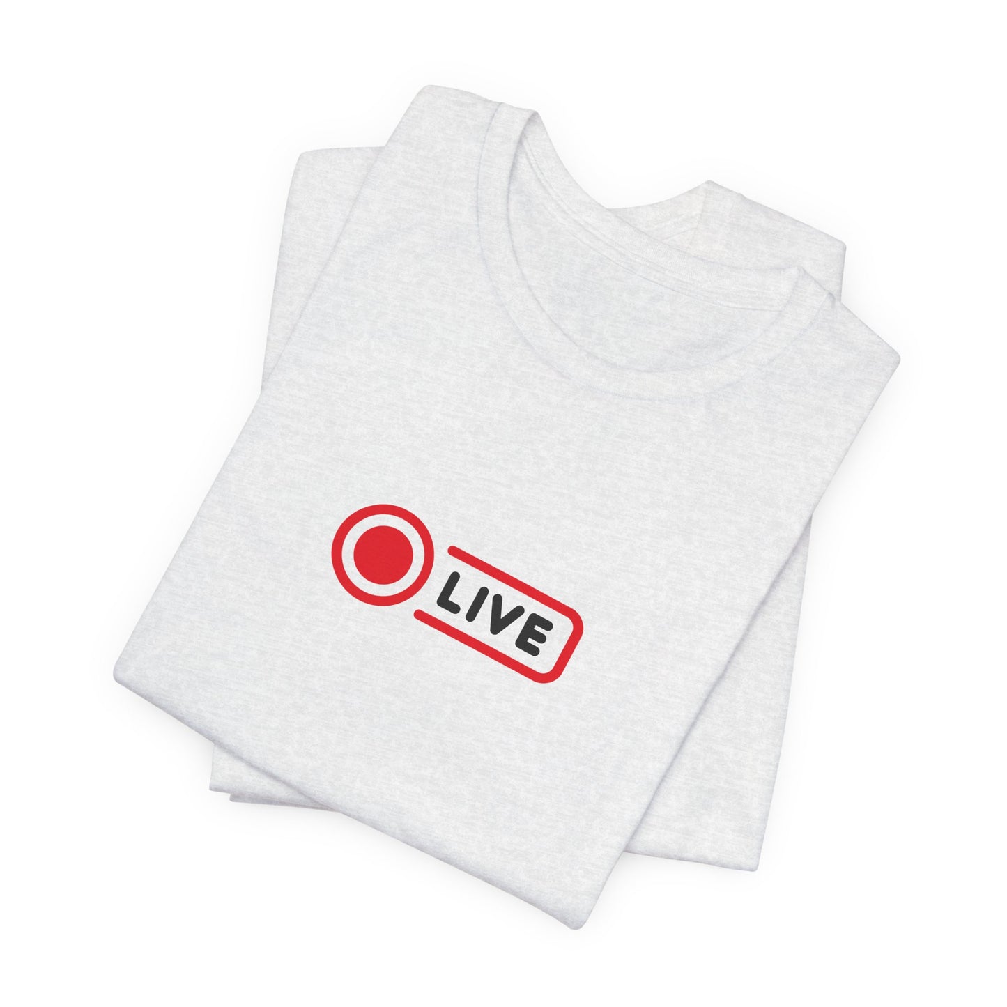 Live Streamer Unisex T‑Shirt — "LIVE" Record Button Tee