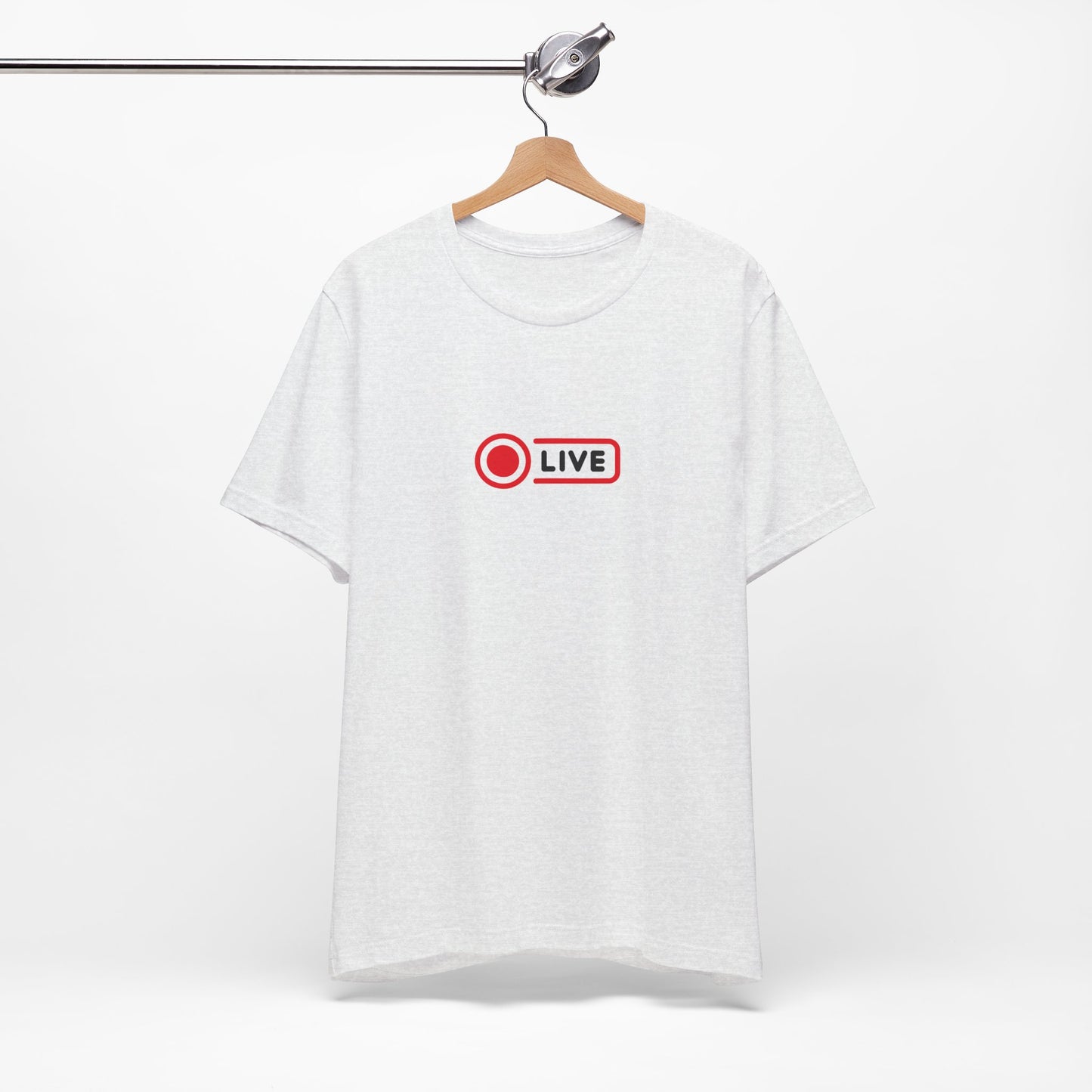 Live Streamer Unisex T‑Shirt — "LIVE" Record Button Tee - S&B