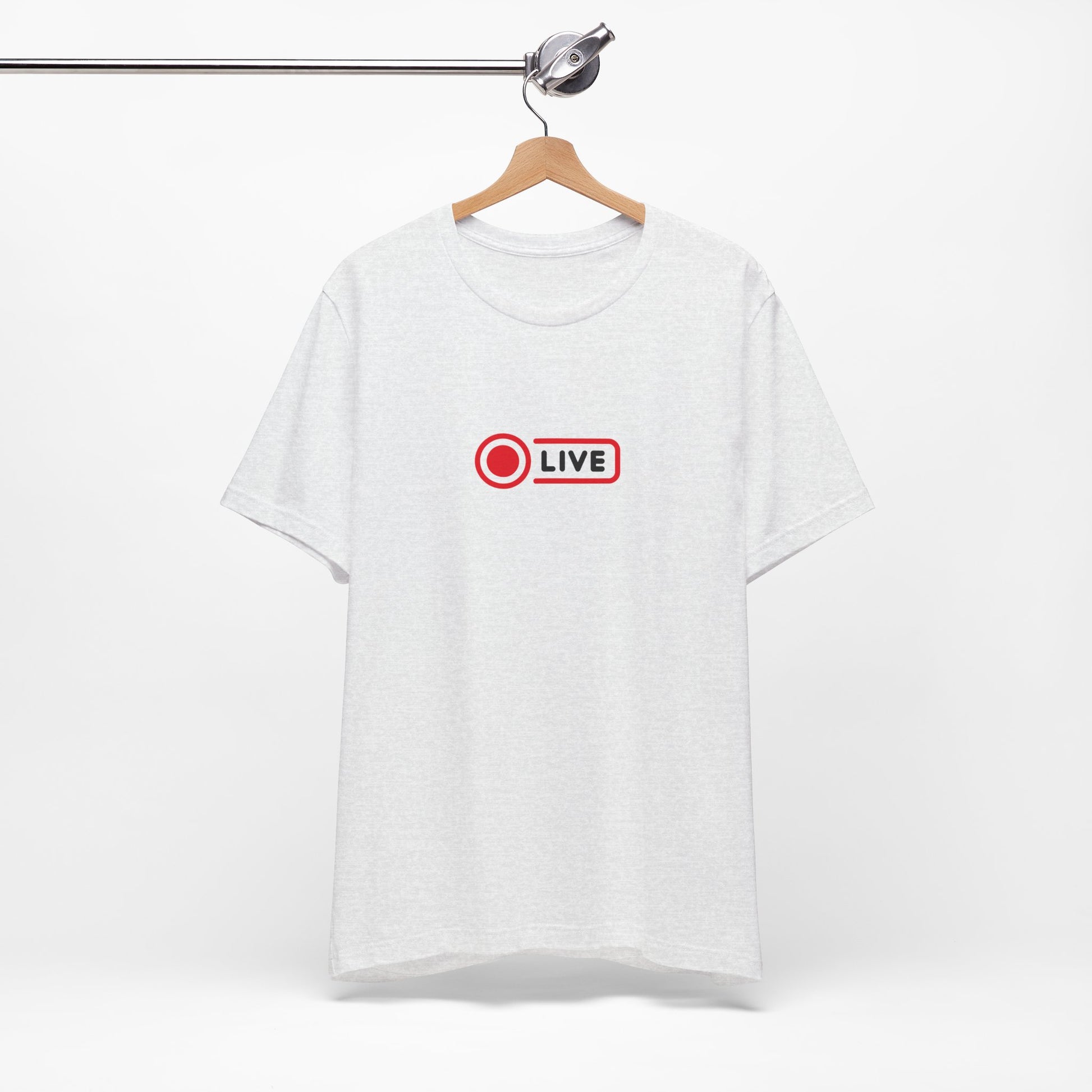 Live Streamer Unisex T‑Shirt — "LIVE" Record Button Tee - S&B