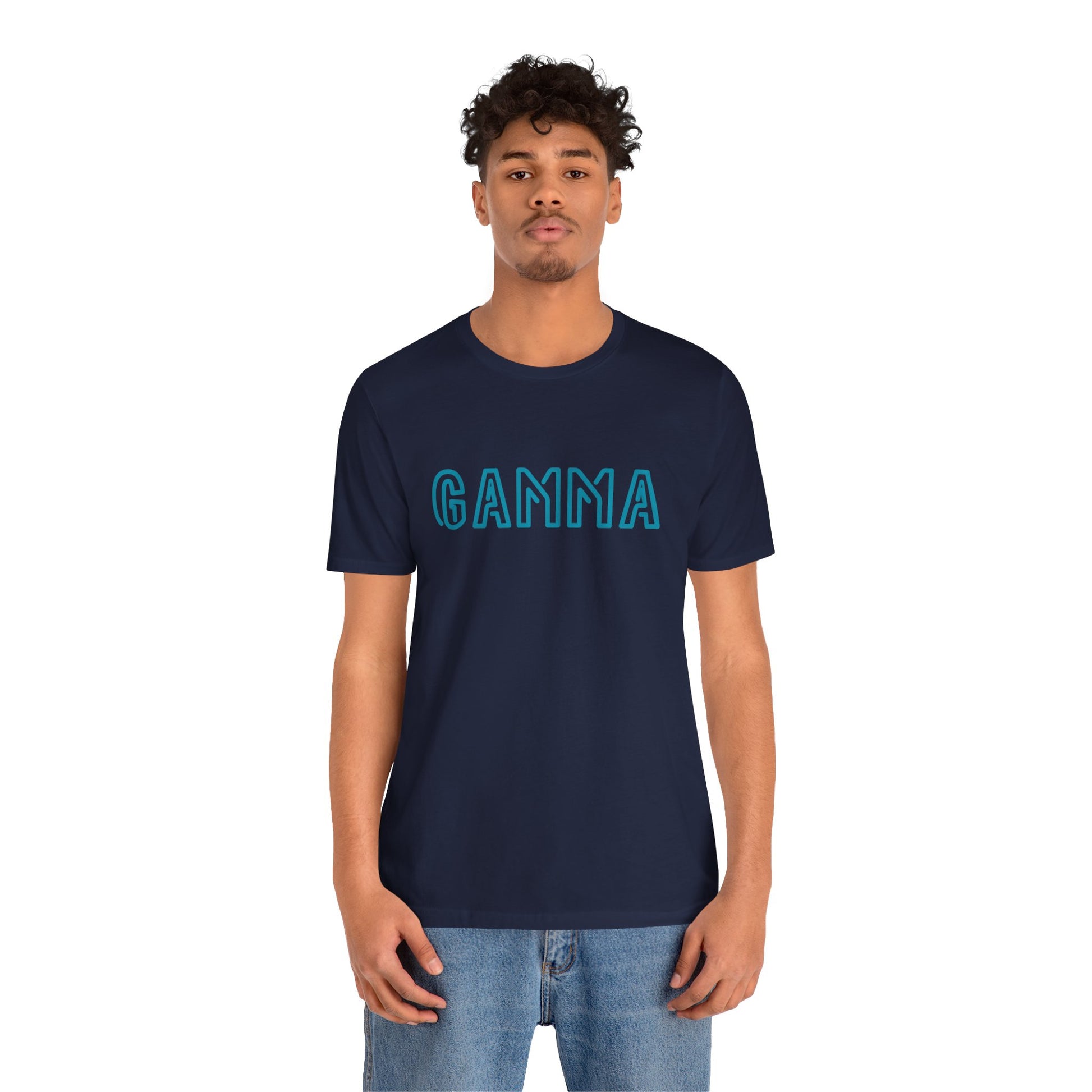 Gamma Unisex T‑Shirt — Retro Blue Fraternity Tee - S&B