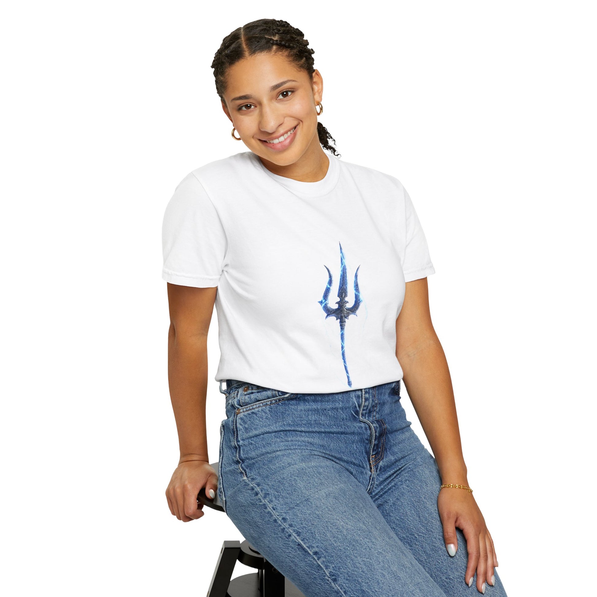 Trident Graphic Unisex T-Shirt — Blue Neptune - S&B
