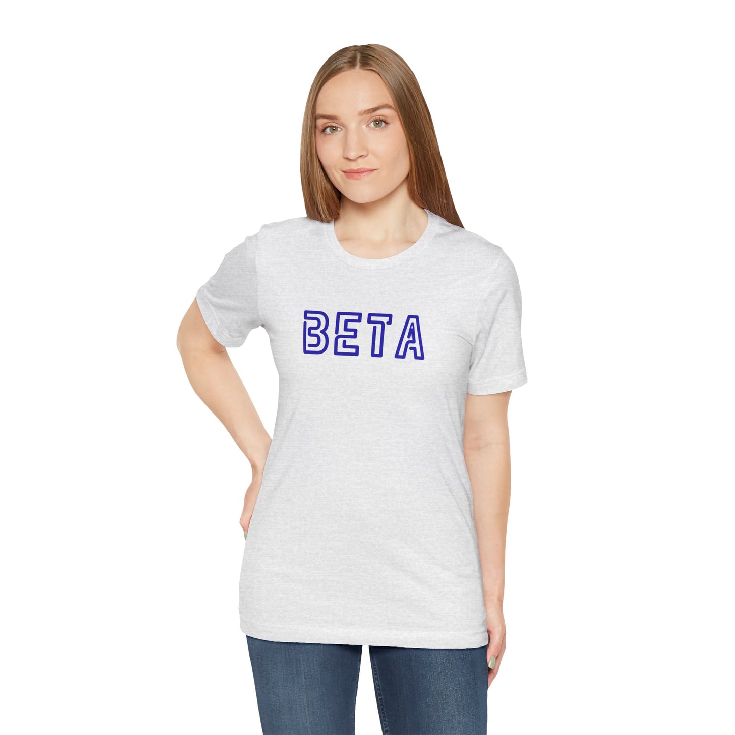 Beta Graphic Unisex Tee — Retro Collegiate Lettering T-Shirt - S&B