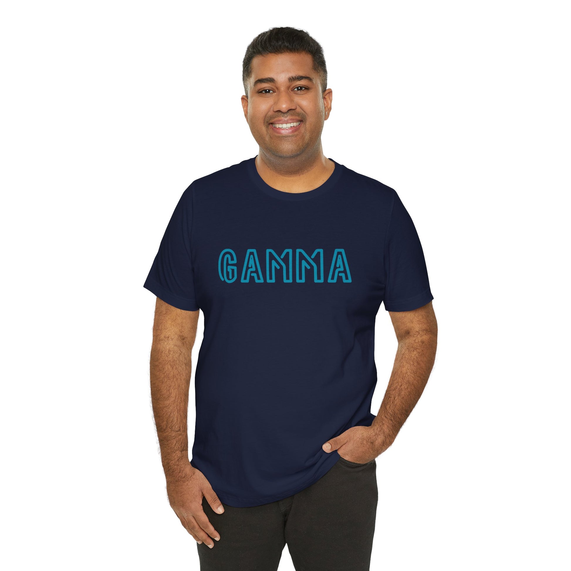 Gamma Unisex T‑Shirt — Retro Blue Fraternity Tee - S&B
