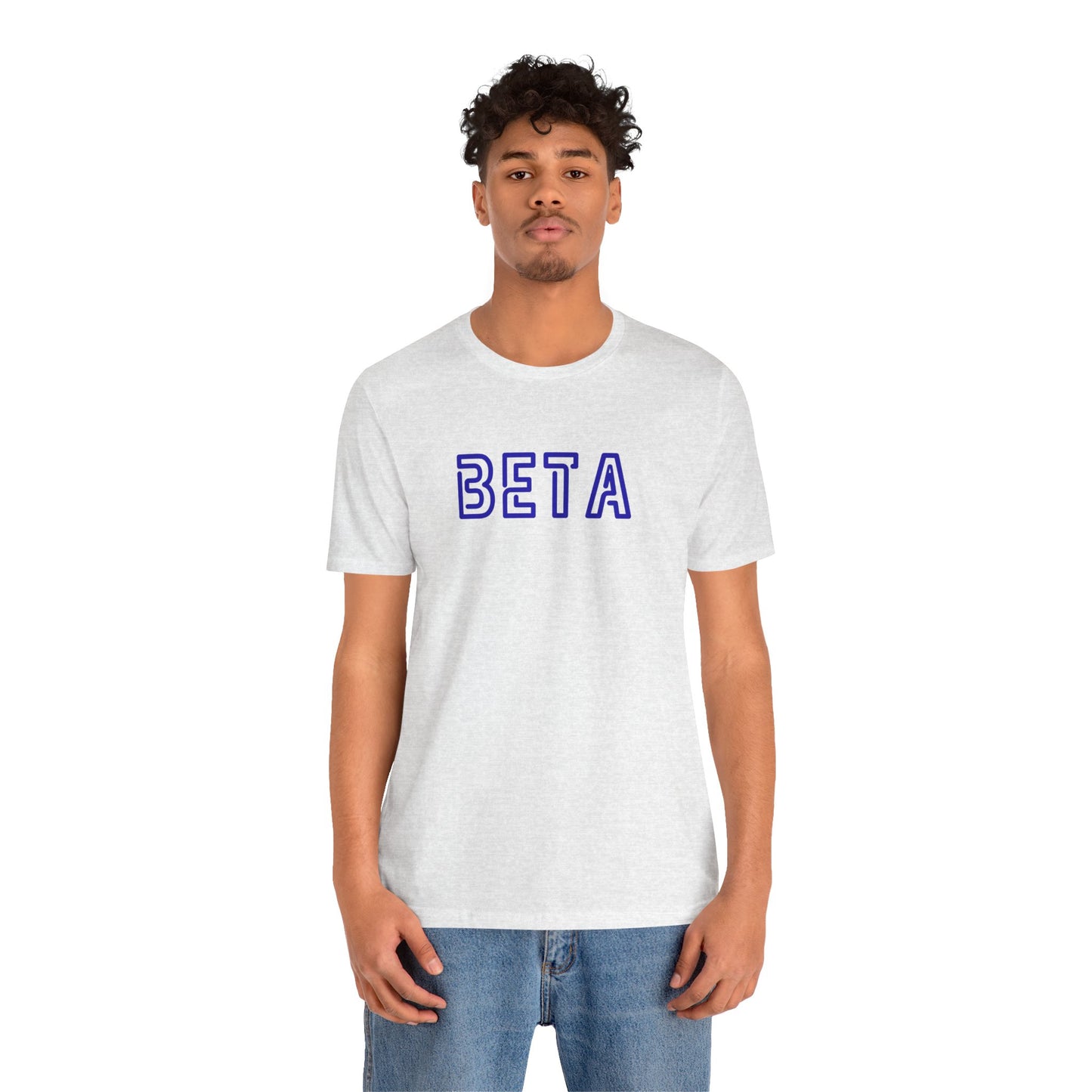 Beta Graphic Unisex Tee — Retro Collegiate Lettering T-Shirt - S&B