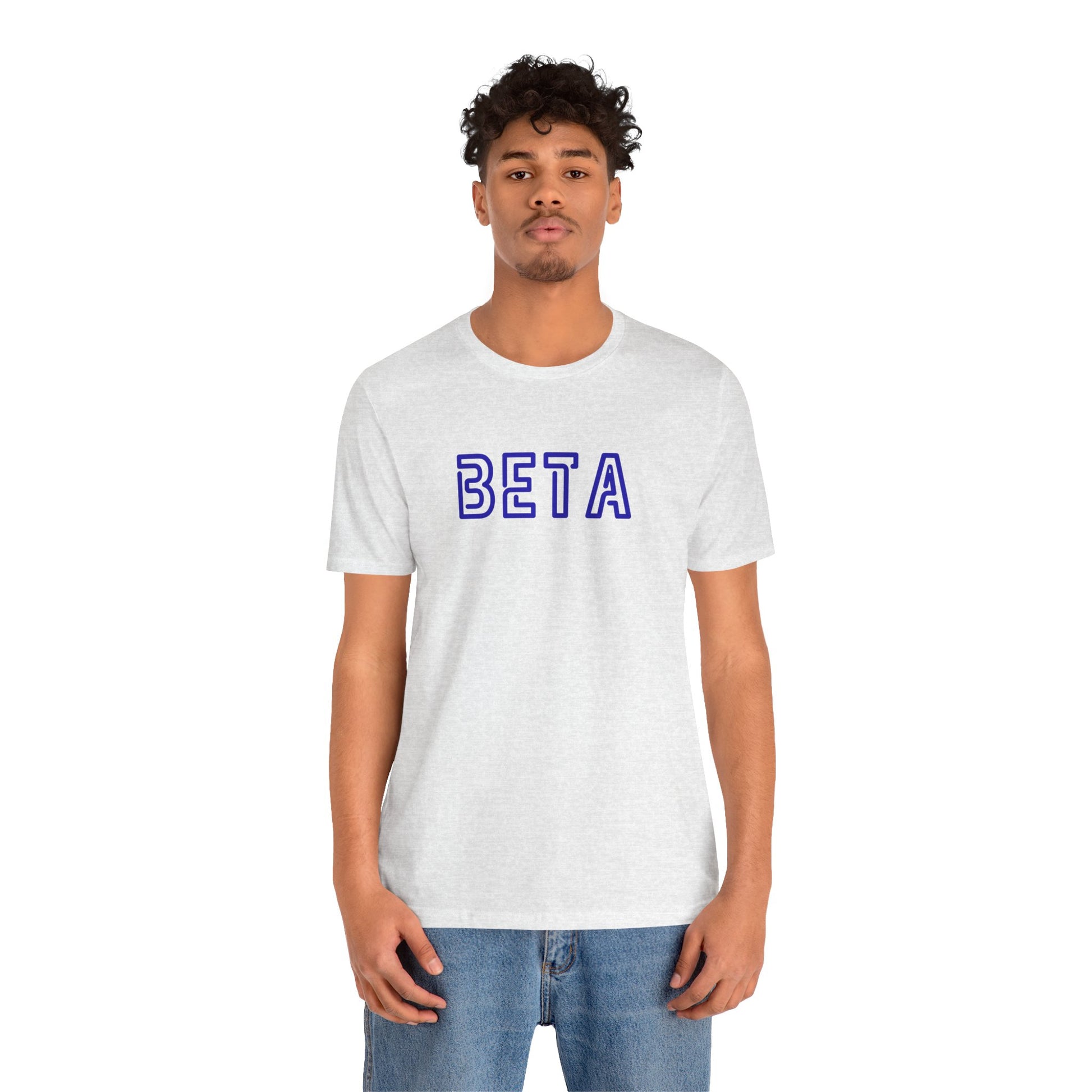 Beta Graphic Unisex Tee — Retro Collegiate Lettering T-Shirt - S&B
